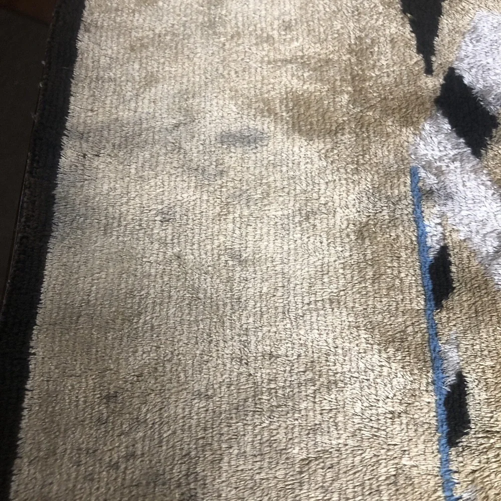 Vintage Woven Rug Native American Wall Hanging Wool ? 26 X 48